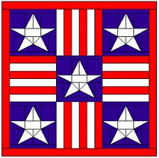 Stars and Stripes Wall or Pillow Kit