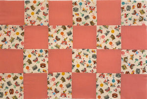 Kennel Quilt 24 Patch Pinky Peach