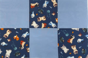Kennel Quilt 6 Patch Cats