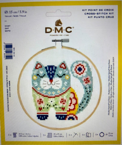 DMC Cross Stitch Cat Kit