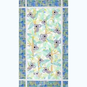 Panel Kit Koala Baby Flannel Blue