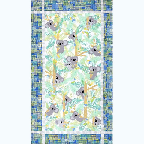 Panel Kit Koala Baby Flannel Blue