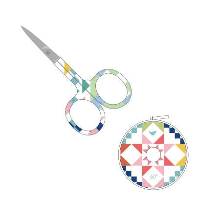 Scissors and Tape Measure Duo by Riley Blake Designs