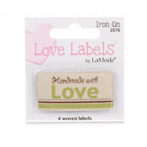 Iron On Labels 2576 Handmade With Love