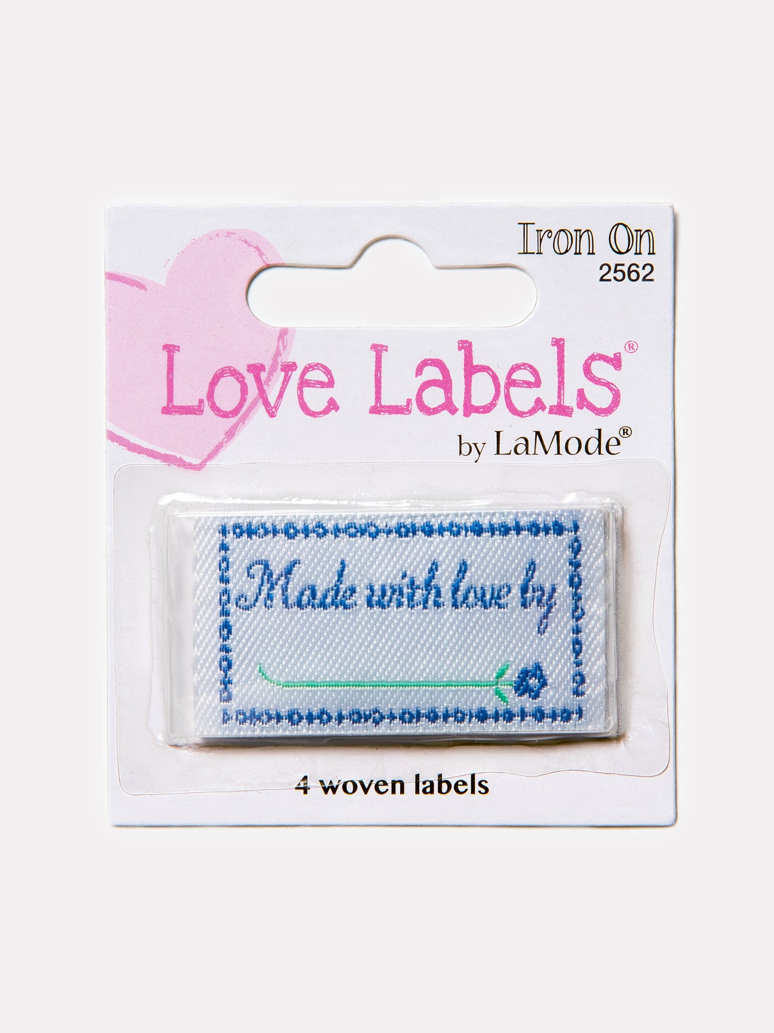 Iron On Labels 2562 Made With Love By