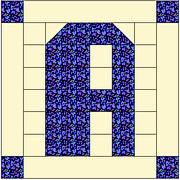 Alphabet Letter Block 16" Pillow Kit