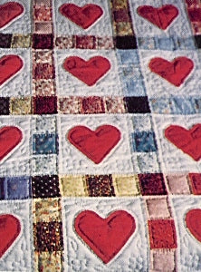 Appliqued Hearts and Patchwork Kit
